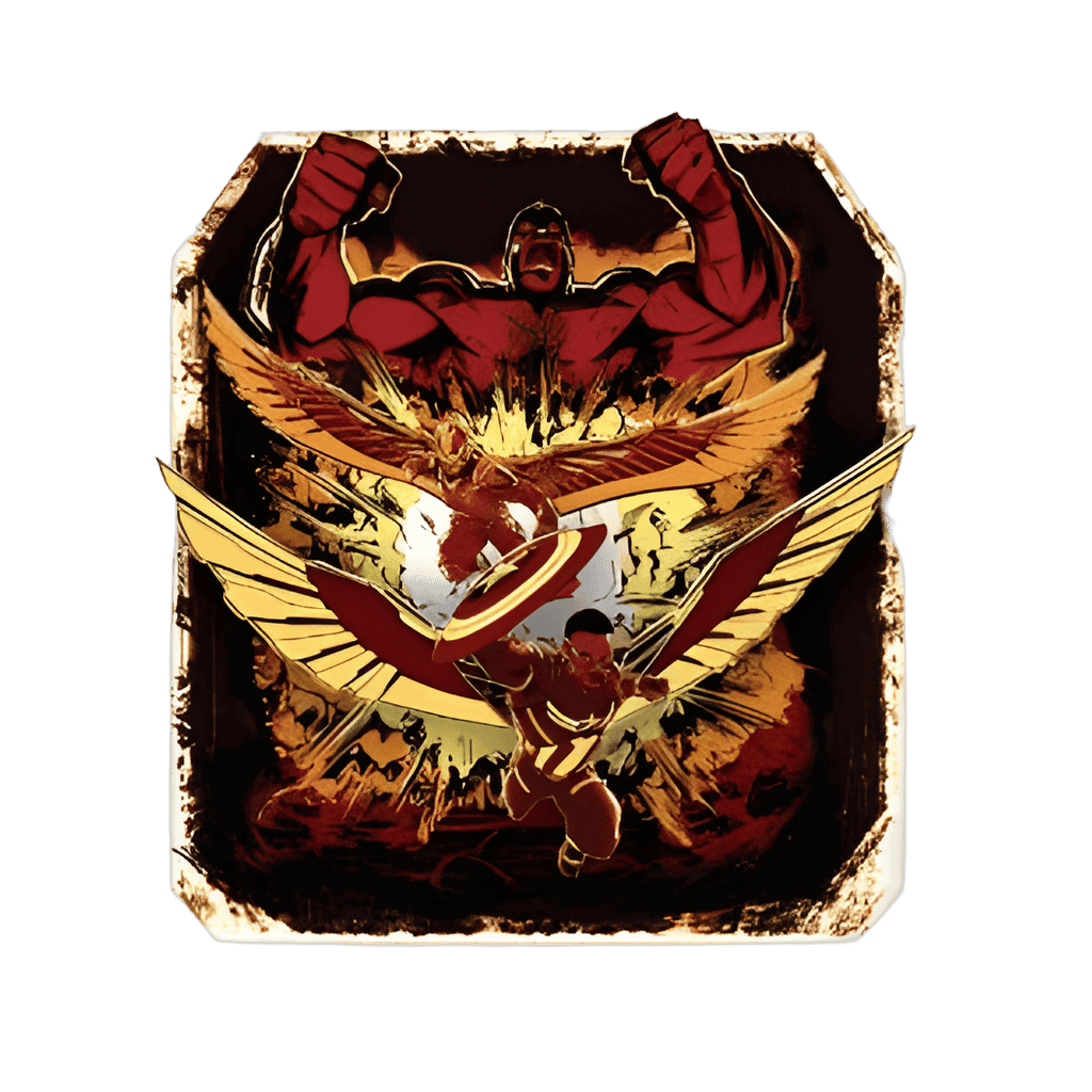 Captain American, Red Hulk, and Falcon Surprise Release Pin Disney pin