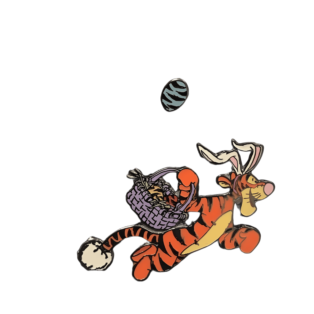 Tigger with Egg 2-pin set Disney pin