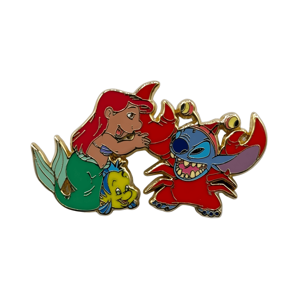 Lilo & Stitch as Ariel and Sebastian Disney pin