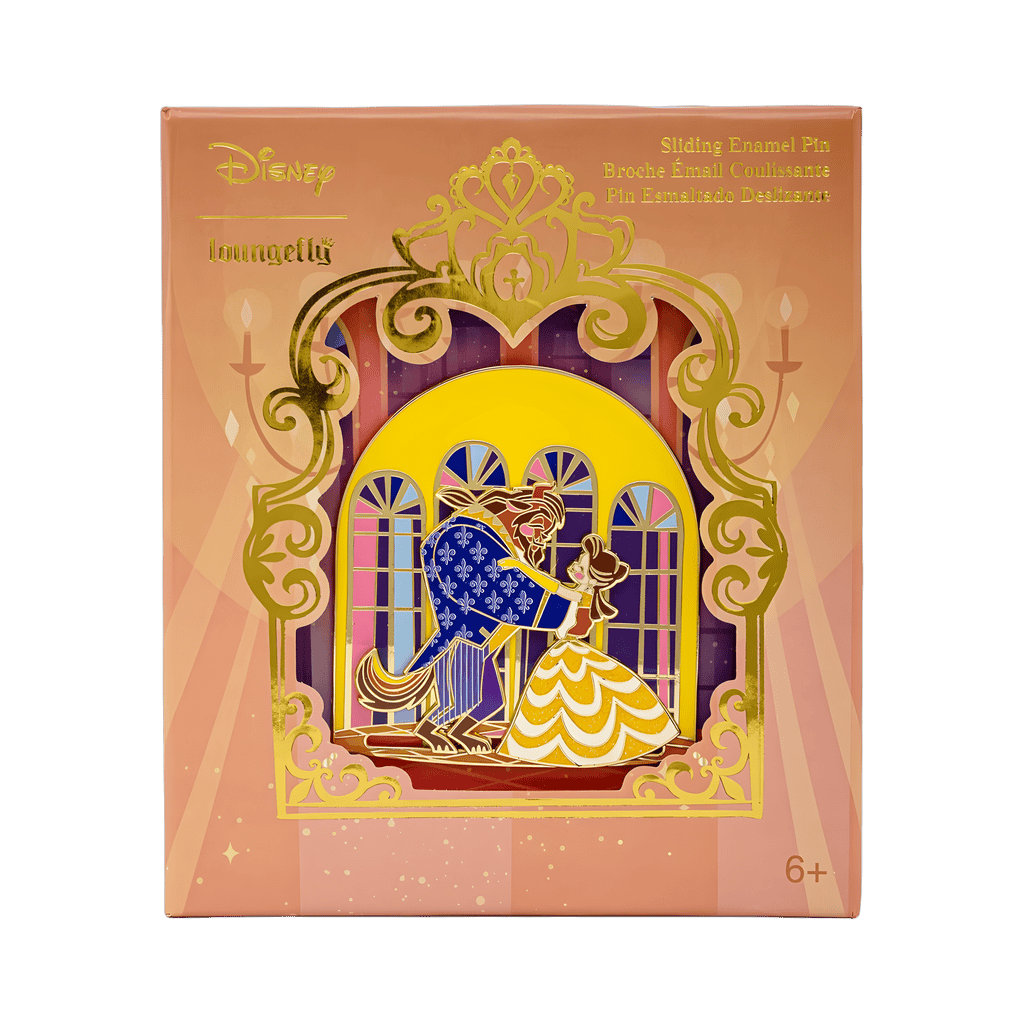 Beauty and the Beast dance stained glass Disney pin
