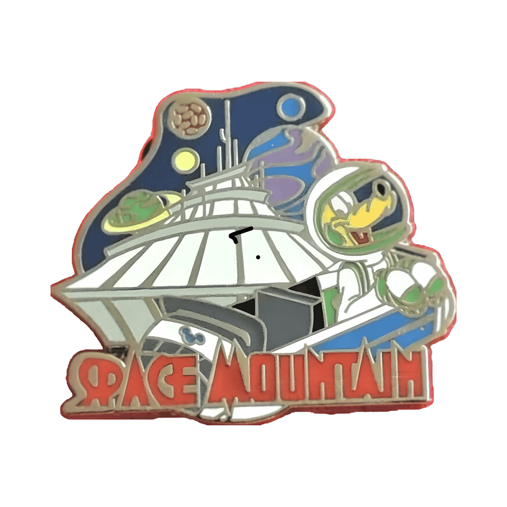 Space Mountain - Pluto Disney pin