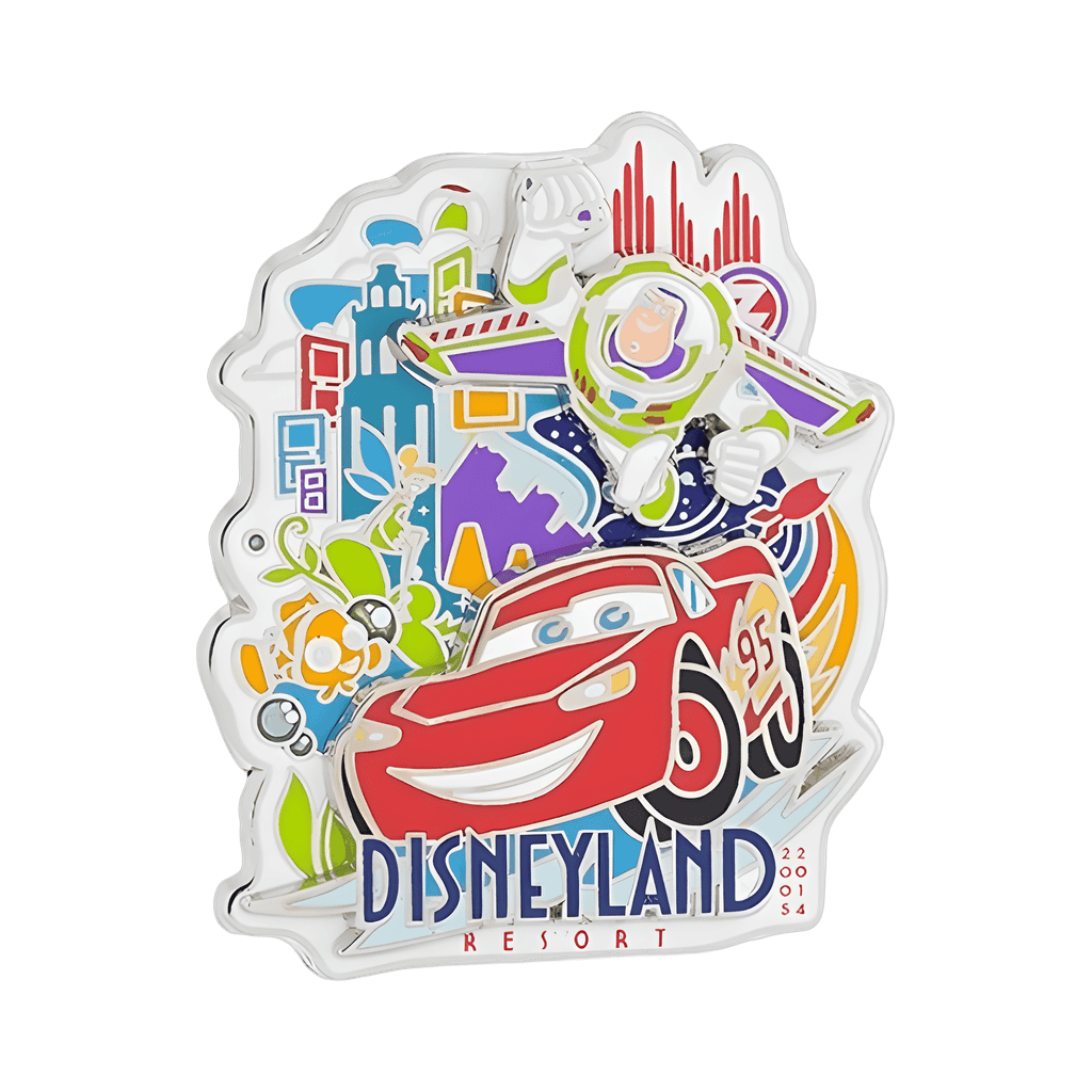 2005 - 2014 Lightning McQueen, Buzz Lightyear, Tinker Bell and Nemo Disney pin
