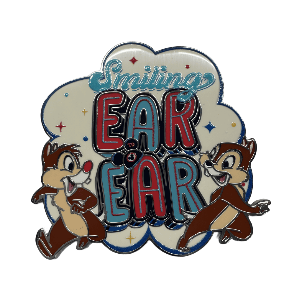 Chip and Dale Smiling Ear to Ear Disney pin