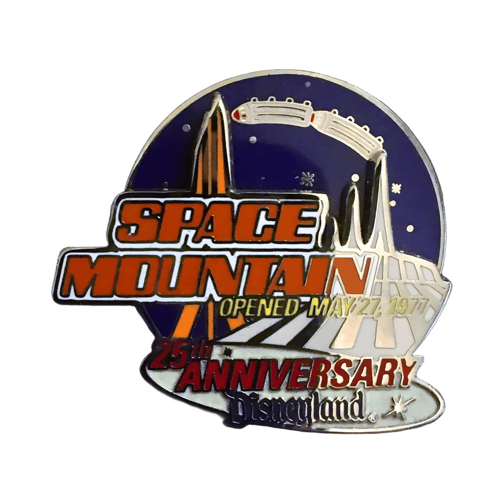 Space Mountain 25th Anniversary Disney pin