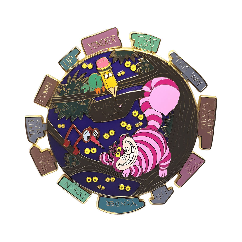 60th Anniversary — Cheshire Cat Spinner Disney pin