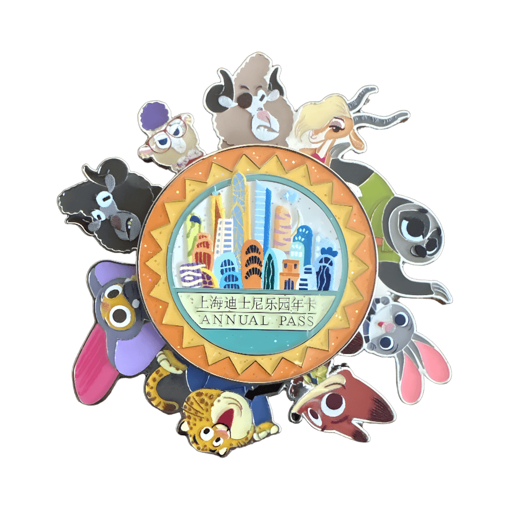 Zootopia Shanghai Disneyland Annual Pass Spinner Disney pin