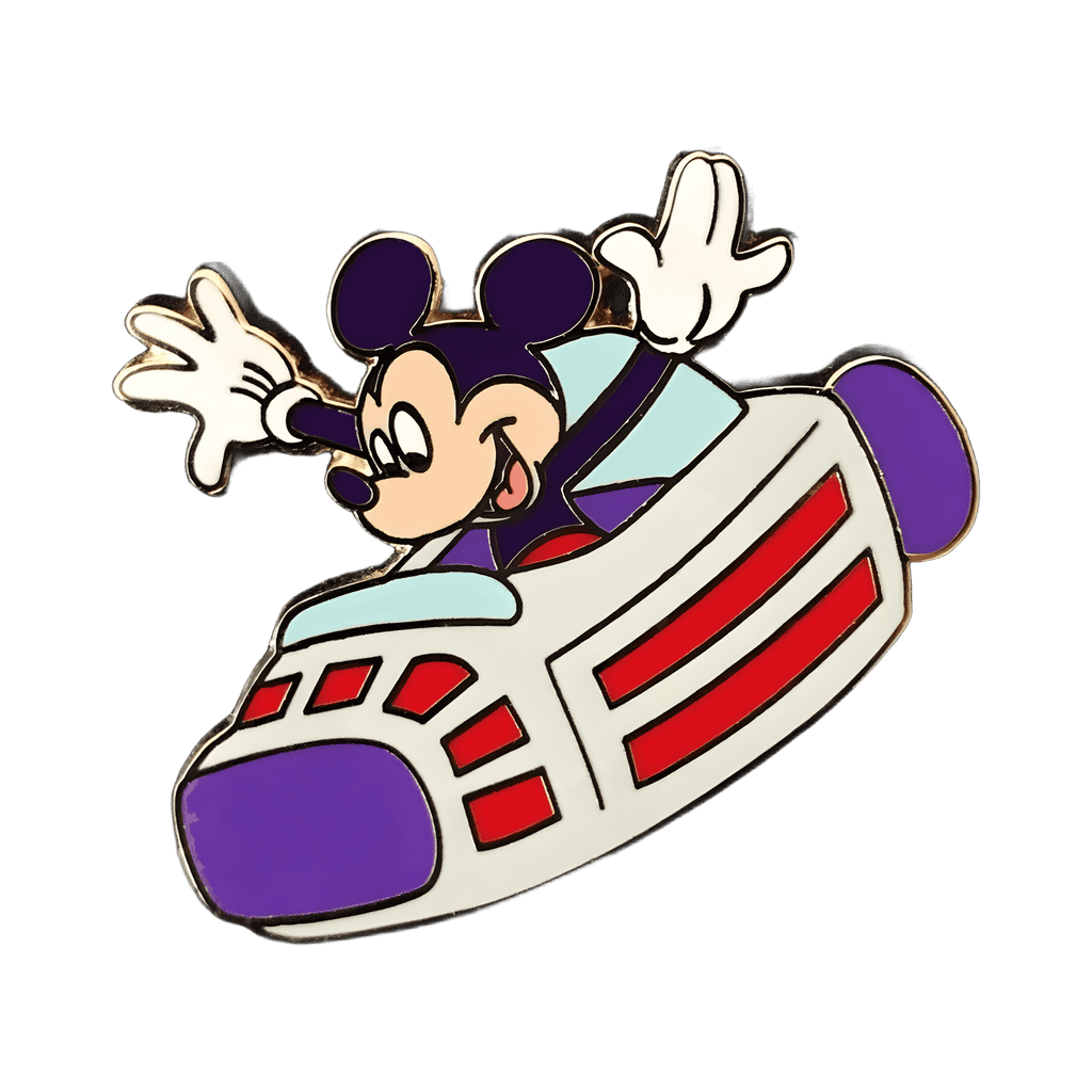 Mickey Mouse on Space Mountain Disney pin