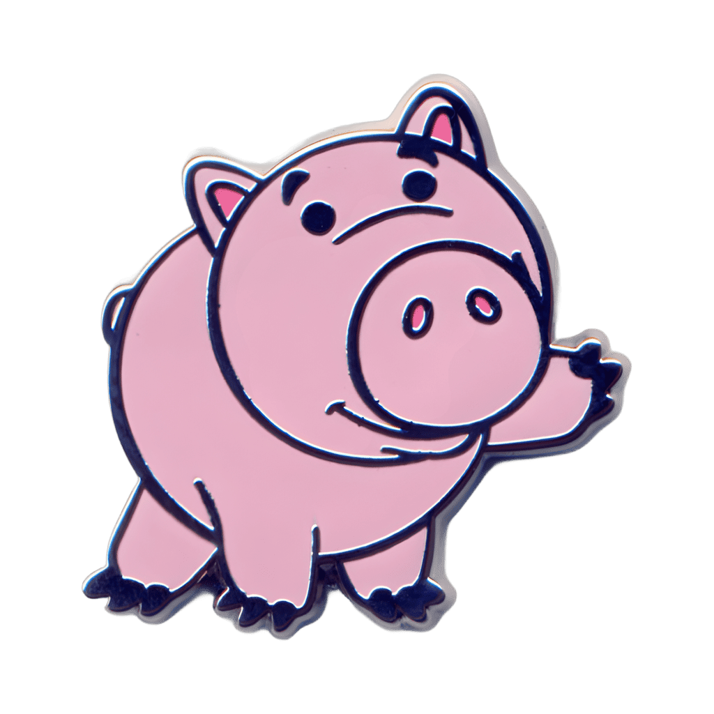 Hamm Waving Disney pin