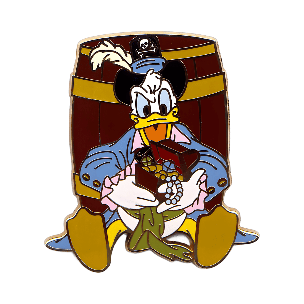 Pirate Donald Duck With Treasure Disney pin
