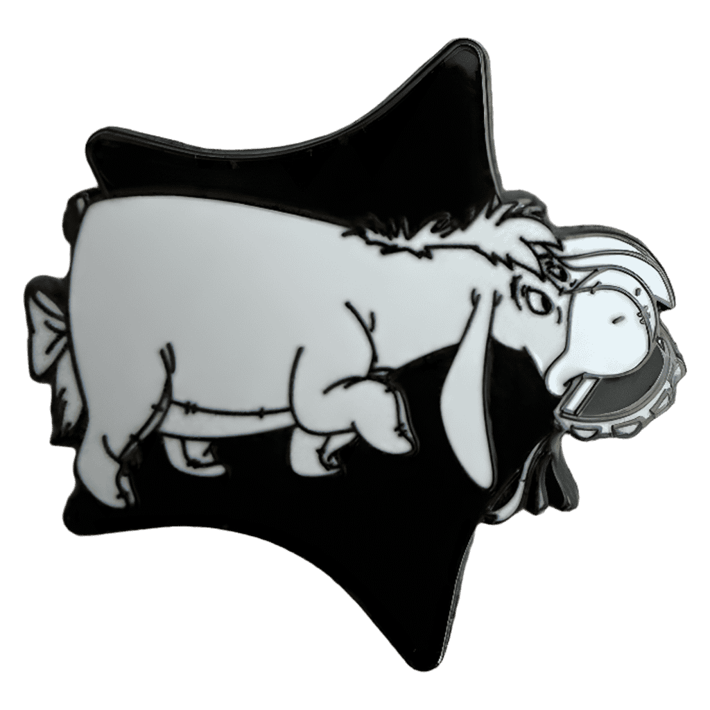 Black and White Eeyore Star Disney pin
