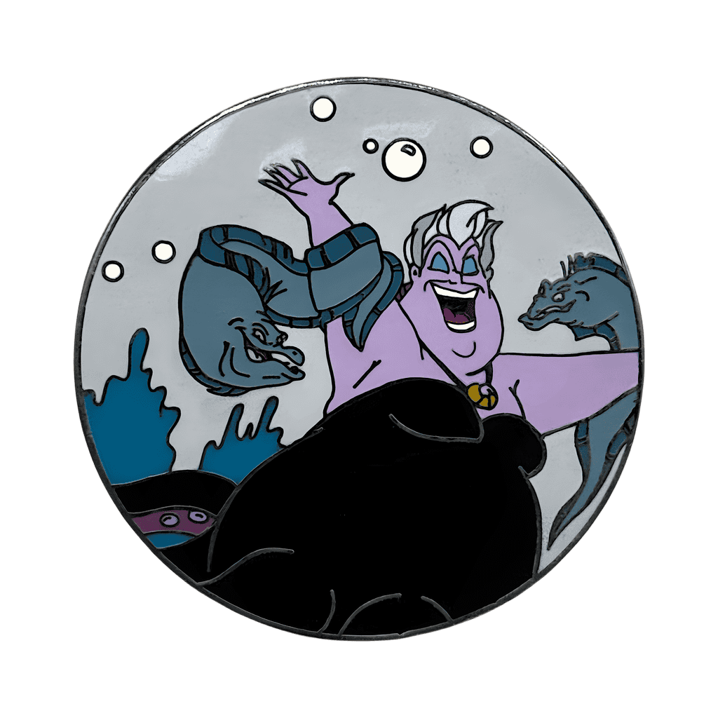 The Little Mermaid - Ursula, Flotsam, and Jetsam In Circle Disney pin