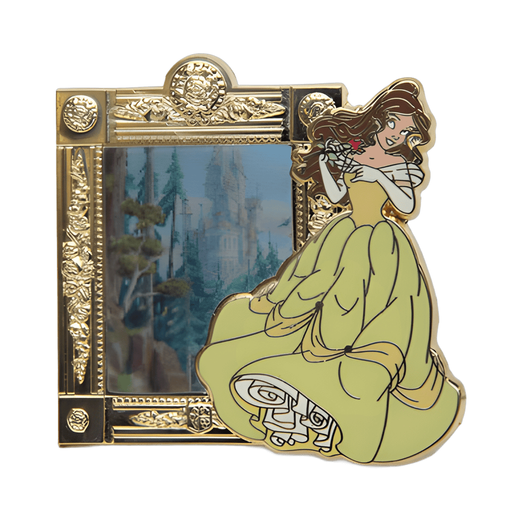 Belle Lenticular Magic Mirror Pin Disney pin