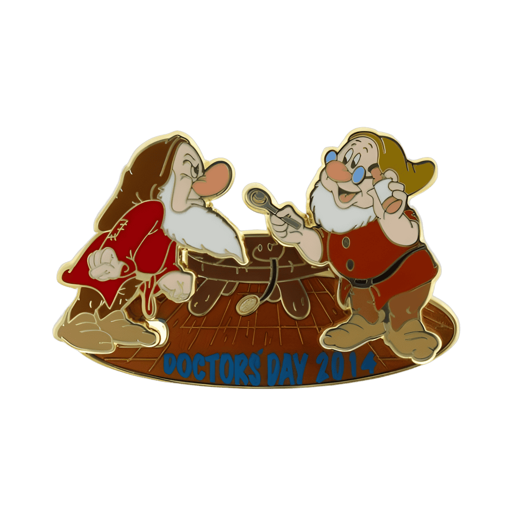 2014 - Doc and Grumpy Slider Disney pin