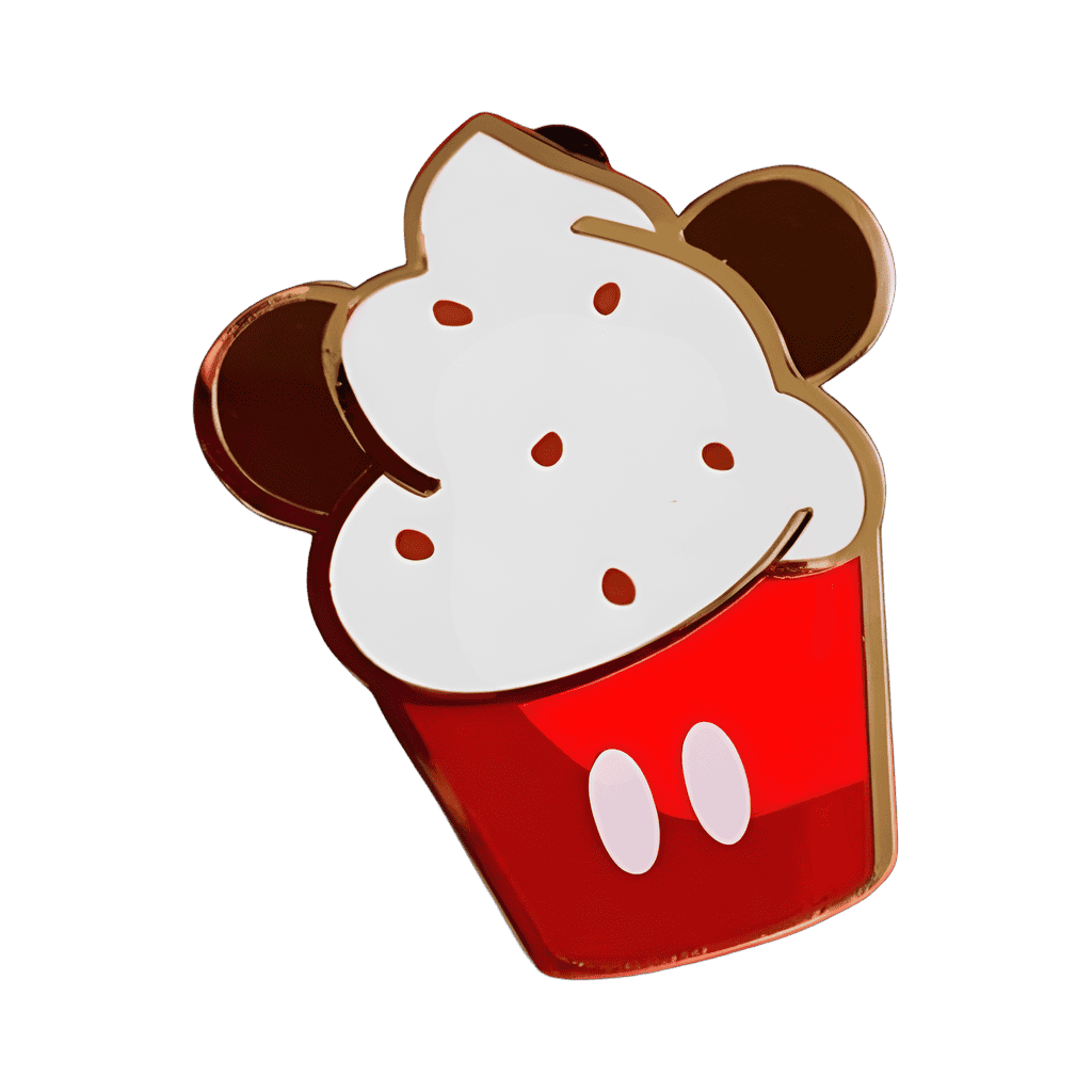 Mickey and Minnie Cupcake Pin Set - Mickey Disney pin