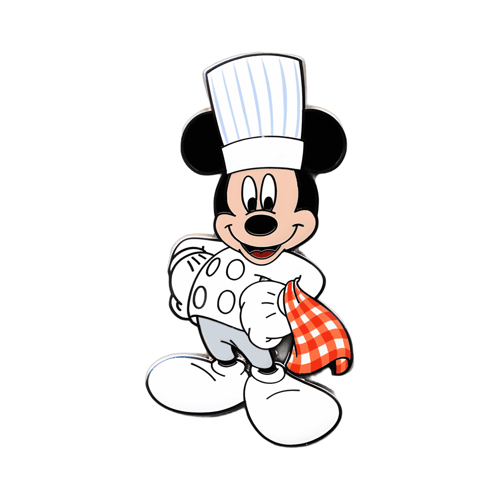 Chef Mickey with Checkered Napkin Disney pin