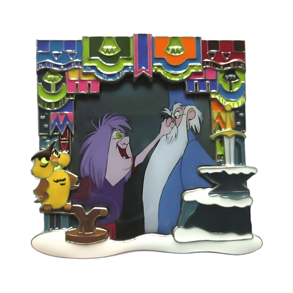 Characters Frame Version #2 - Madame Mim and Merlin Disney pin