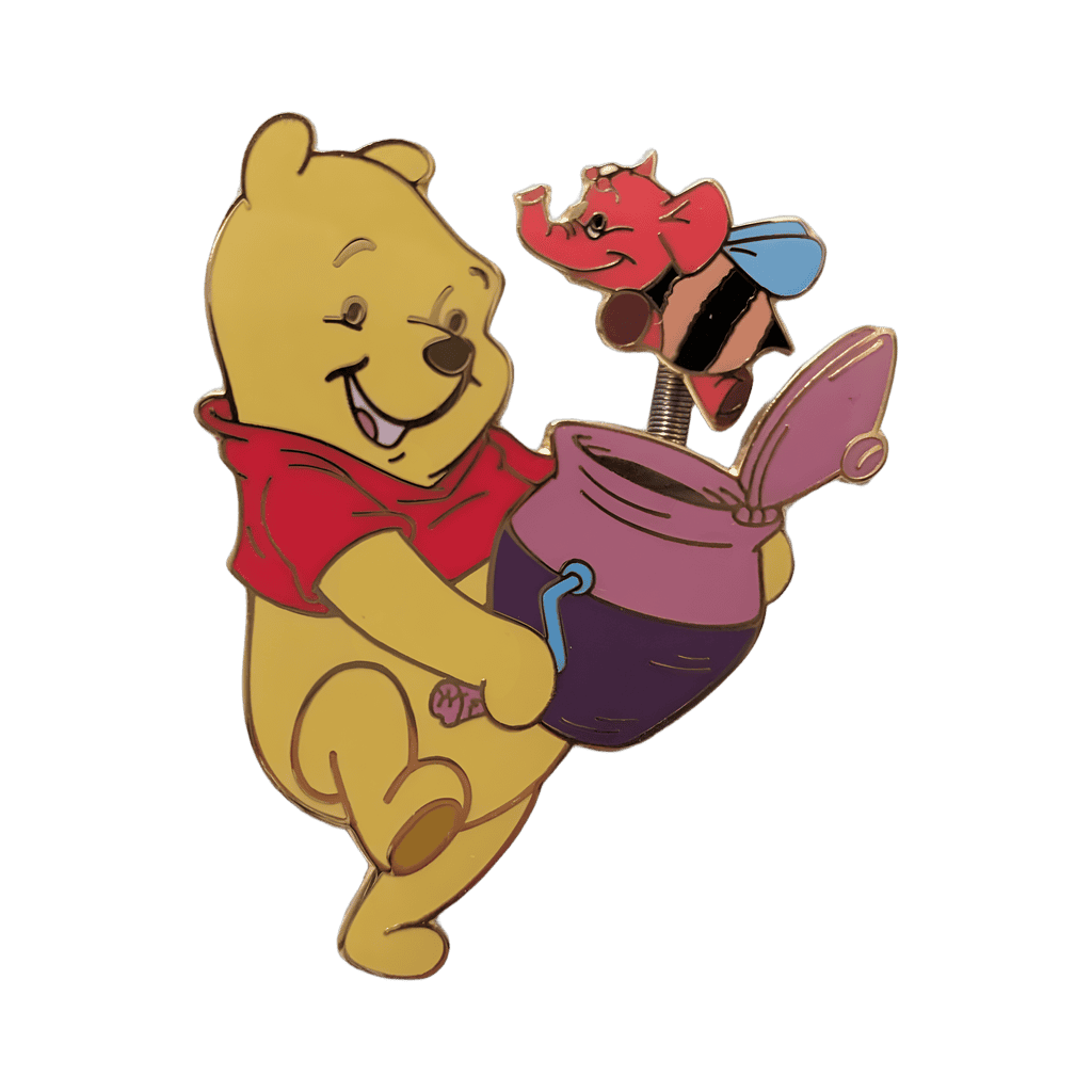 Pooh with Heffalump Hunny Pot Jack-in-the-Box Disney pin