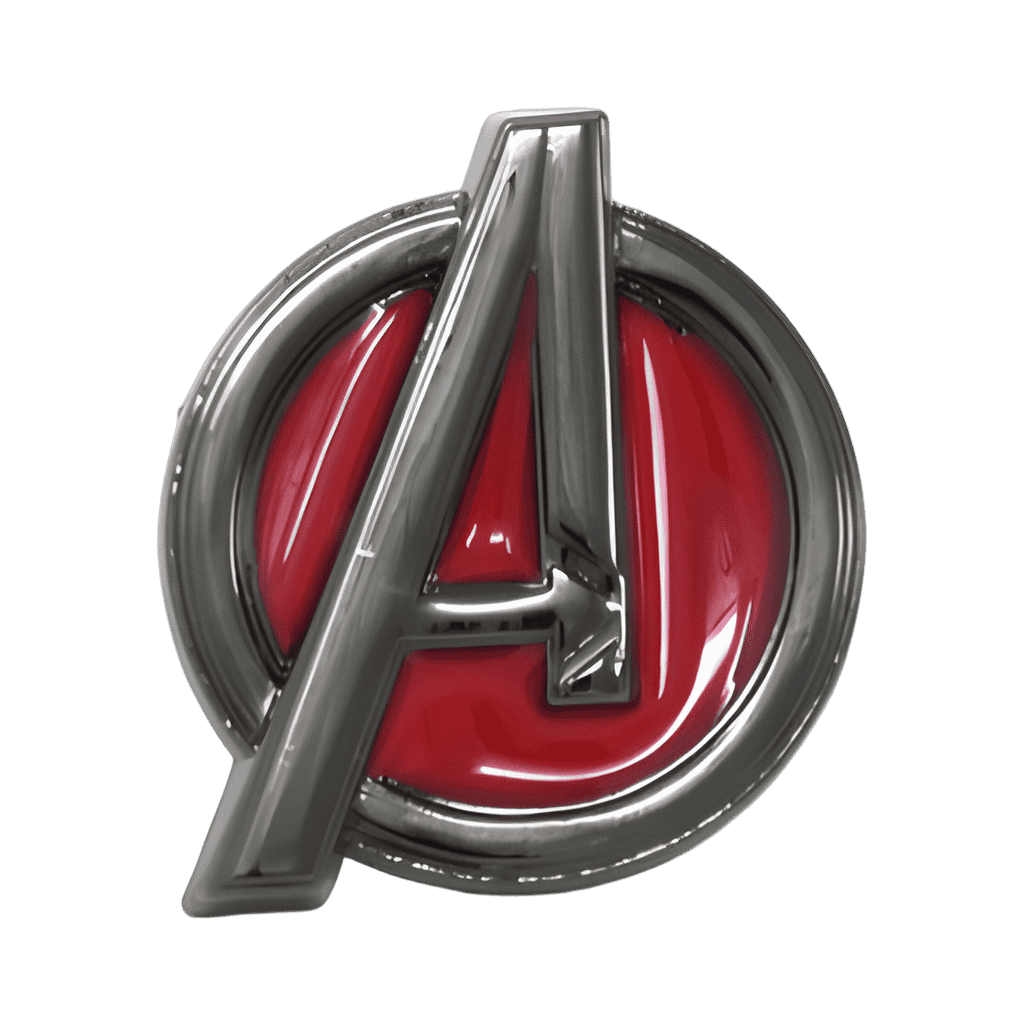 Pewter A Logo Disney pin