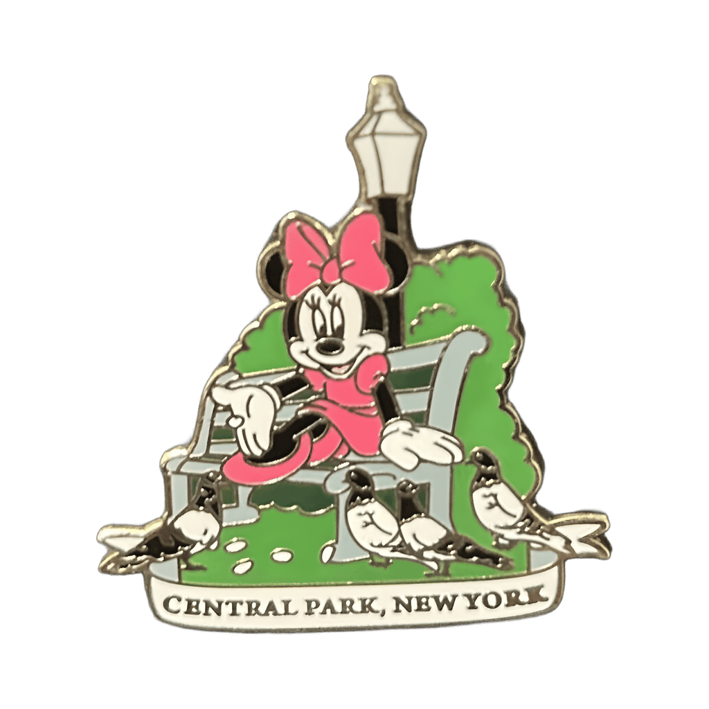 Minnie on Bench Disney pin