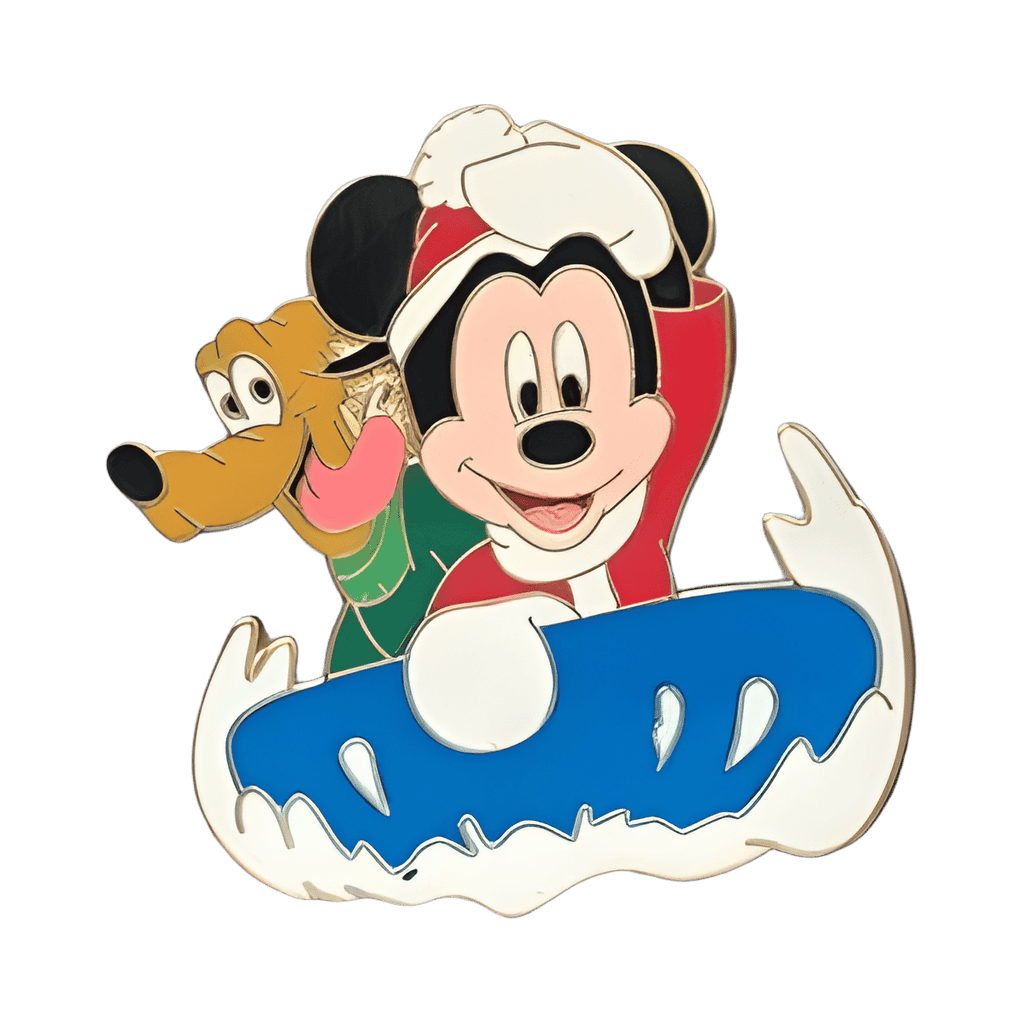 Mickey and Pluto Sledding Disney pin
