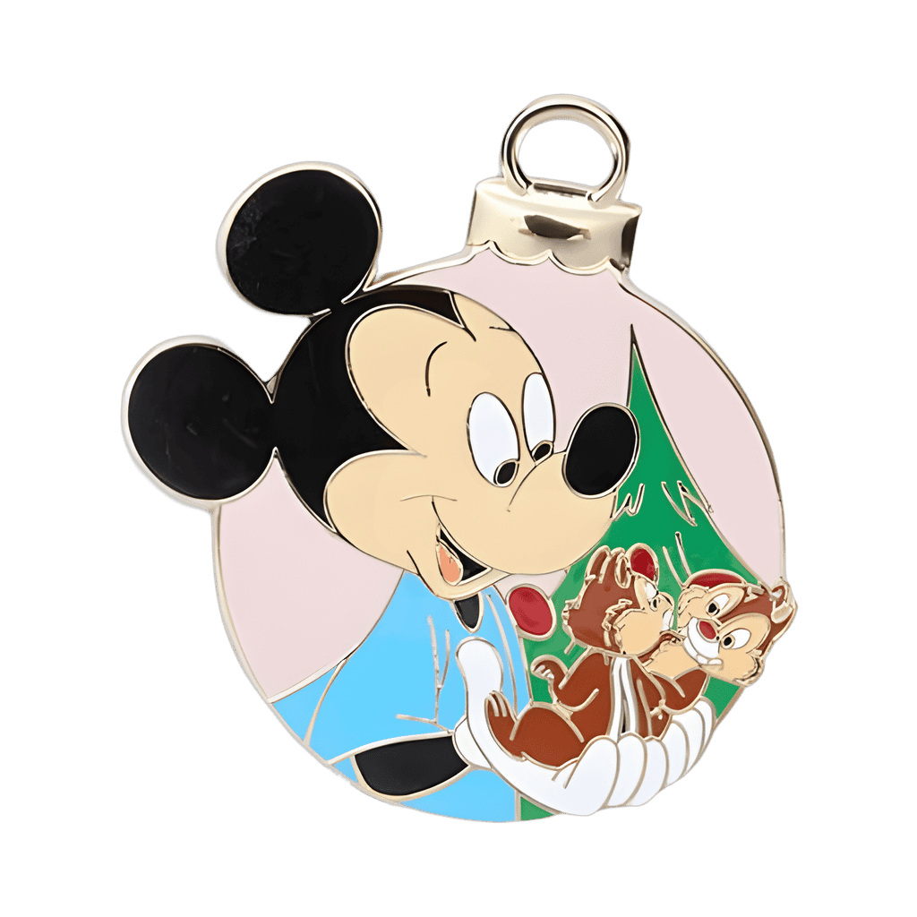 Mickey holding Chip and Dale Disney pin
