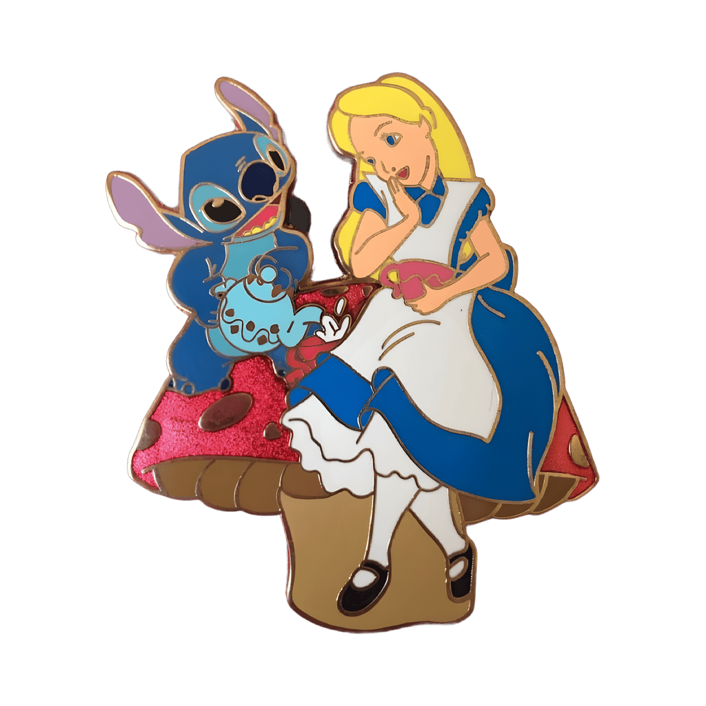 Stitch with Alice Disney pin
