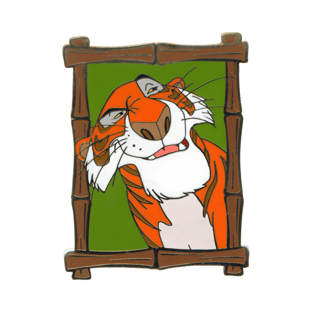 Shere Khan in a Bamboo Frame Disney pin