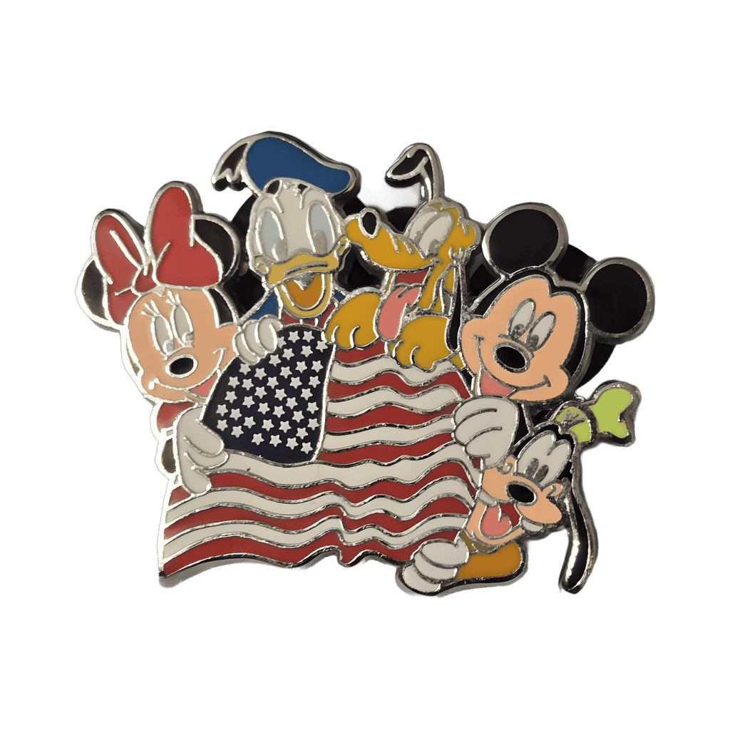 Fab Five with American Flag Disney pin