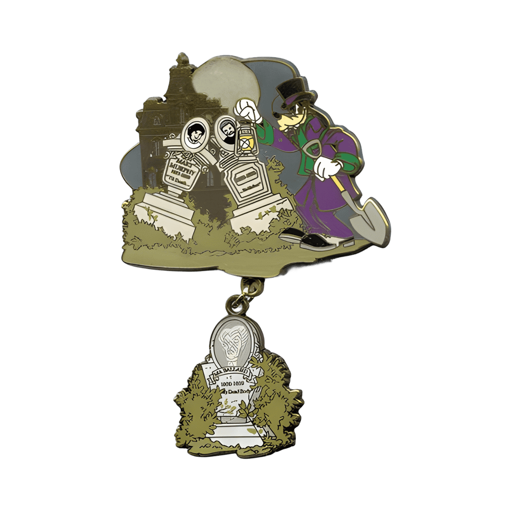Characters as the Phantom Boxed Set - Facade and Tombstone Dangle - Goofy Disney pin