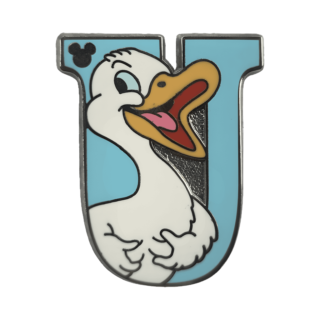 U for Ugly Duckling Disney pin