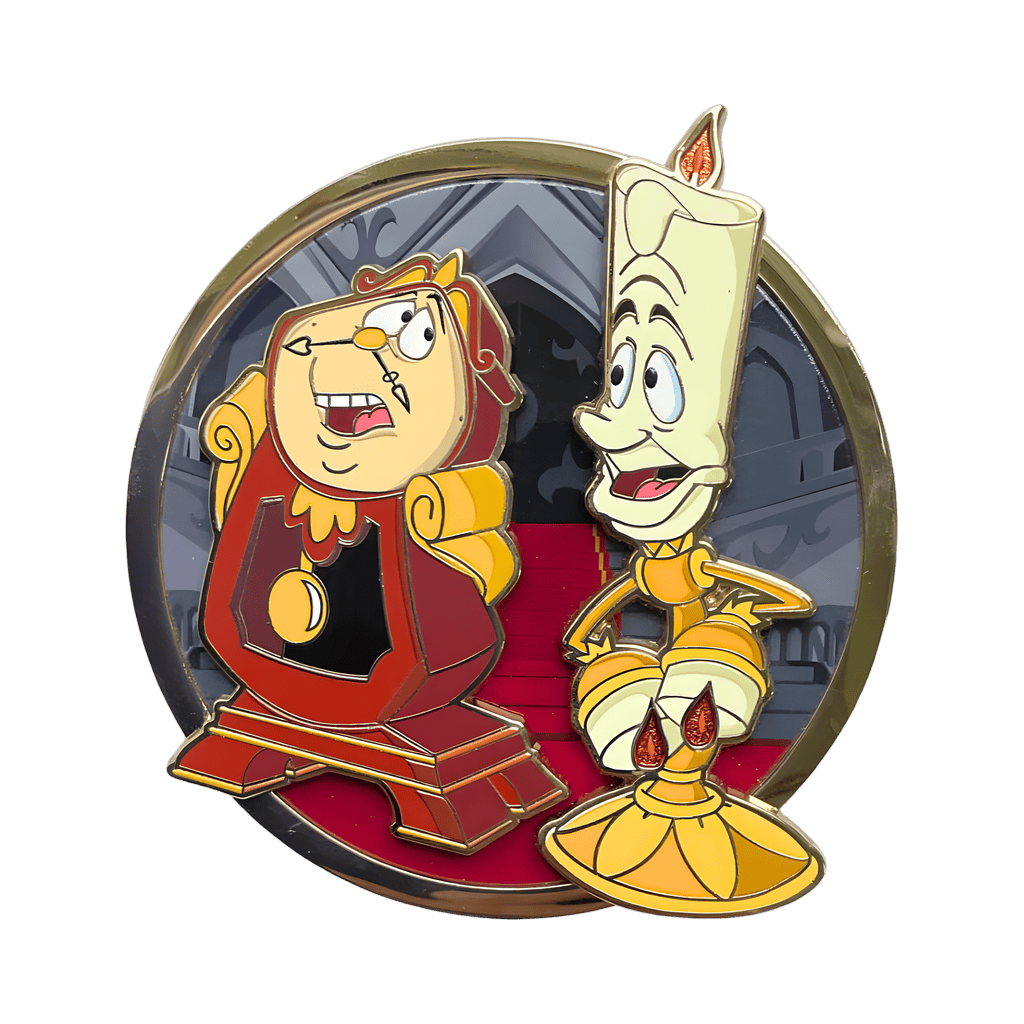 Cogsworth & Lumiere Disney pin