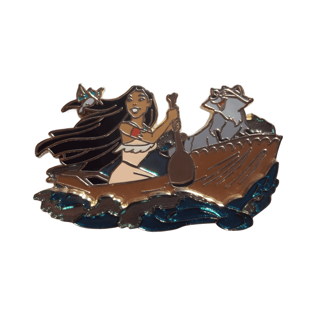 Pocahontas, Meeko & Flit Canoe ride Disney pin