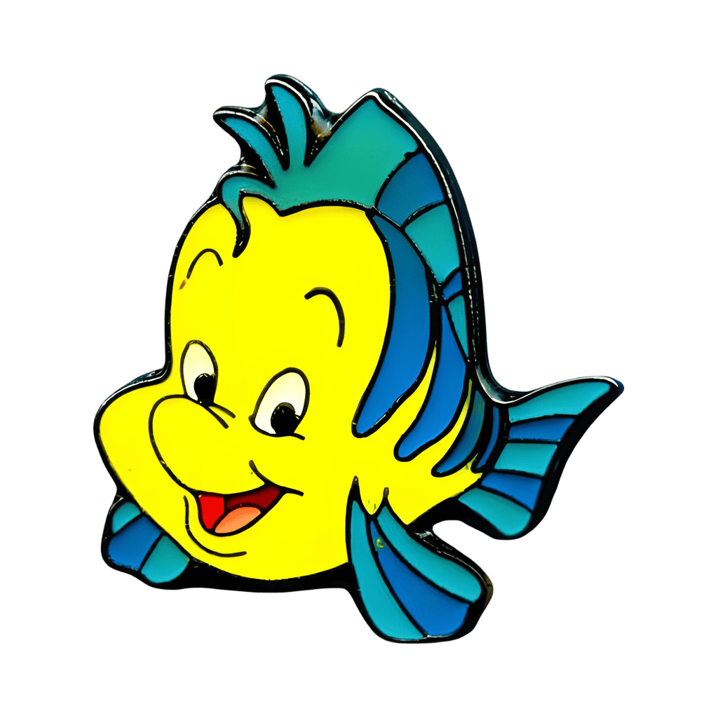 Flounder Looking Left Disney pin
