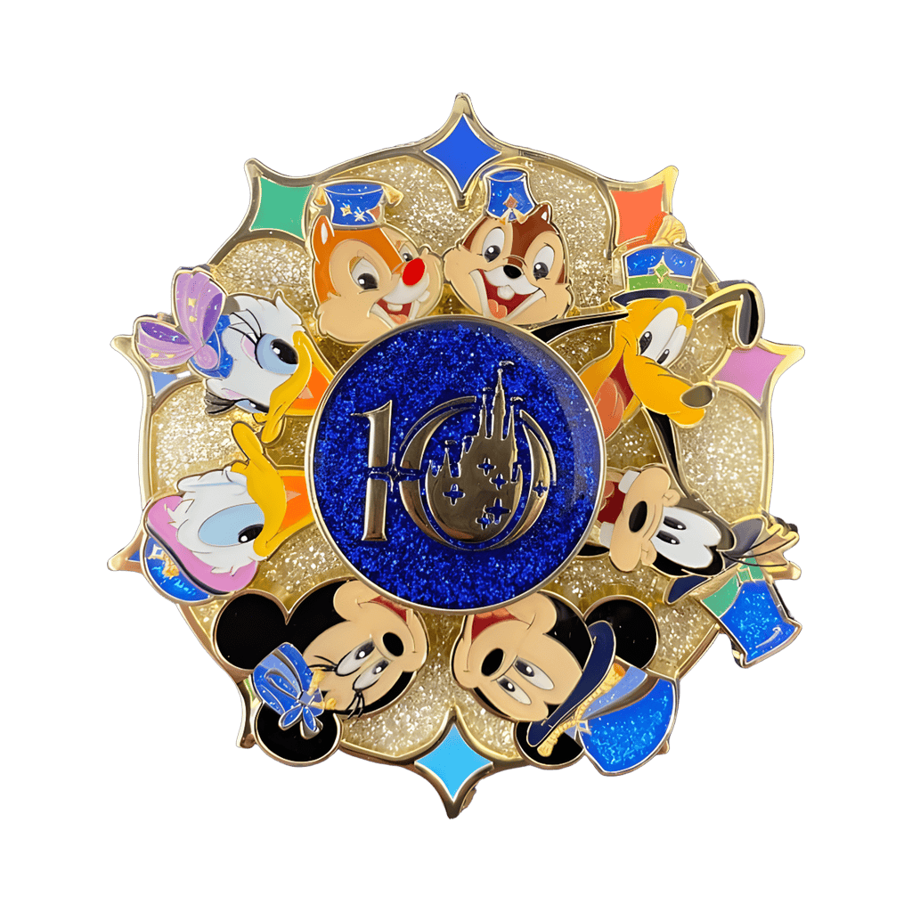 With You, It's Magic - Mickey & Friends 10th Anniversary Spinner Disney pin