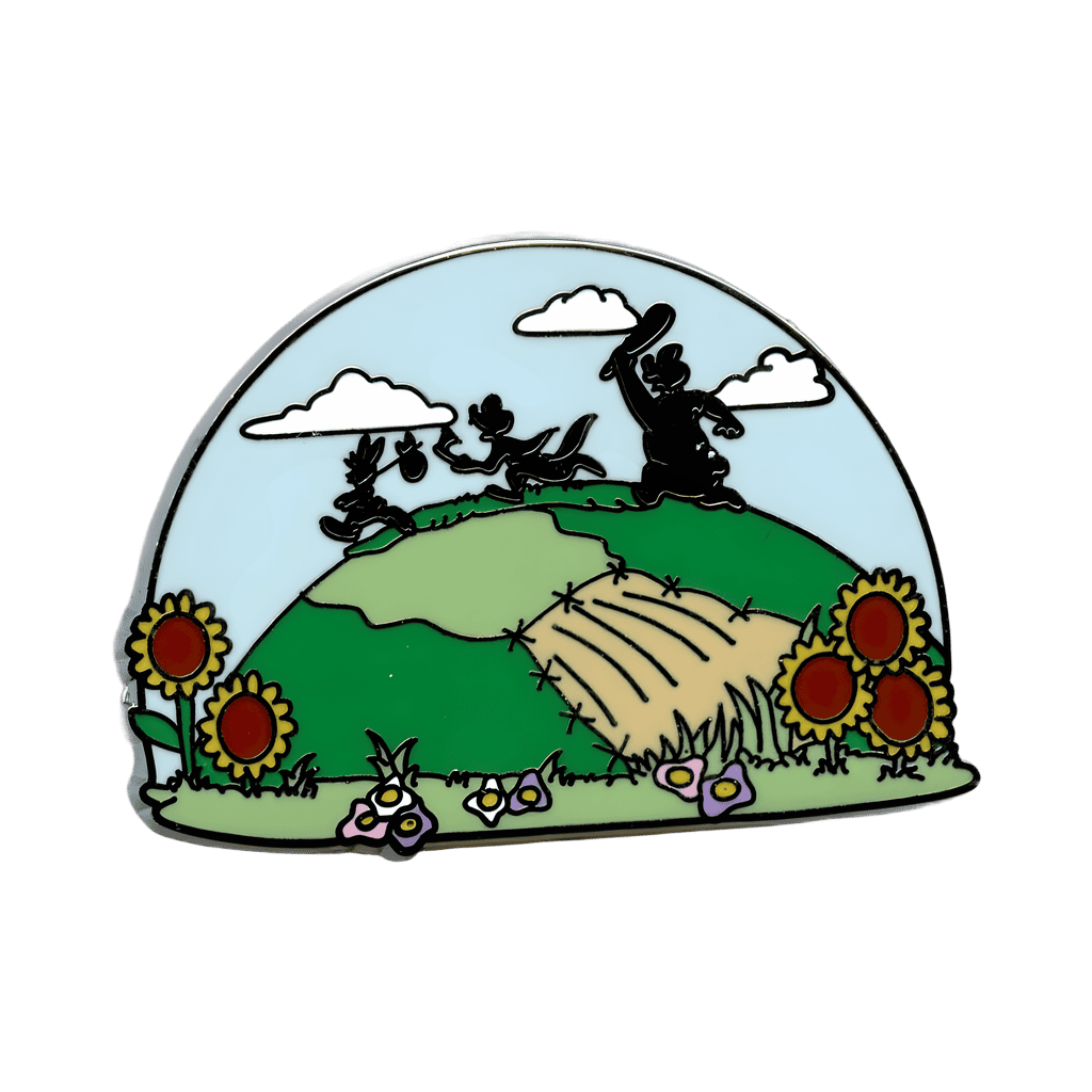 Brer Rabbit, Brer Fox and Brer Bear Being Chased Over Hill - Reveal Disney pin