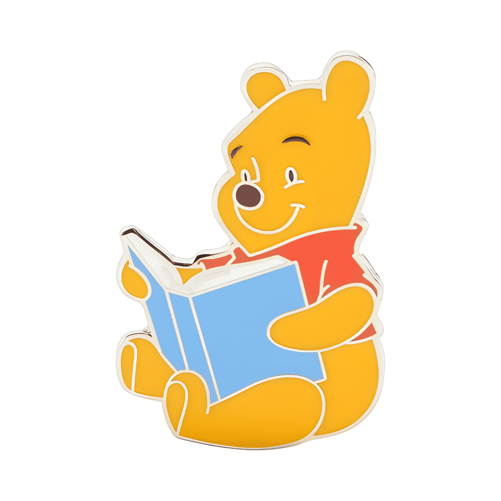 Pooh Reading Disney pin