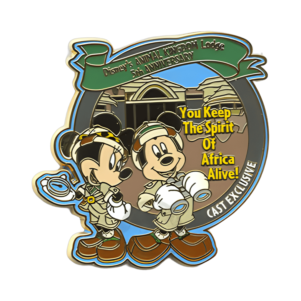 You Keep the Spirit of Africa Alive! Animal Kingdom Lodge 5th Anniversary Disney pin