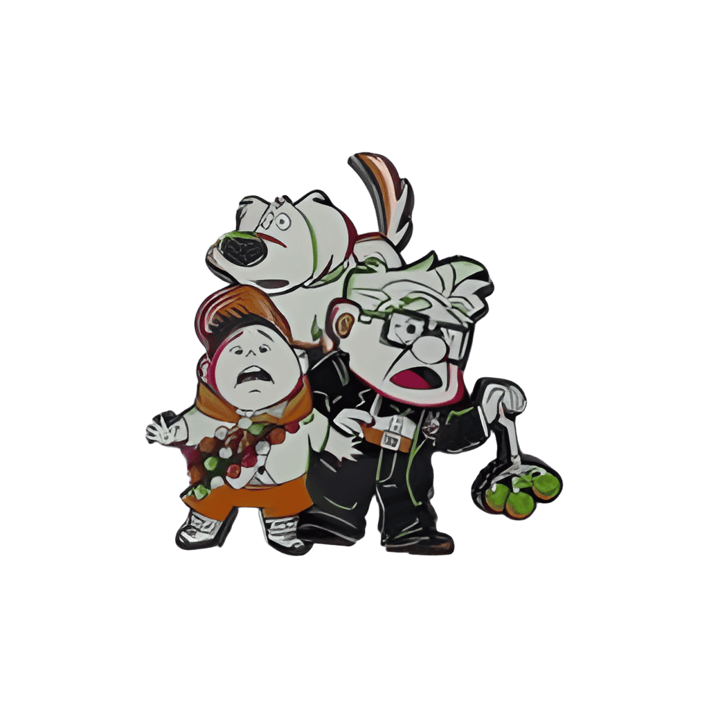 Carl Fredricksen, Russell and Dug Disney pin