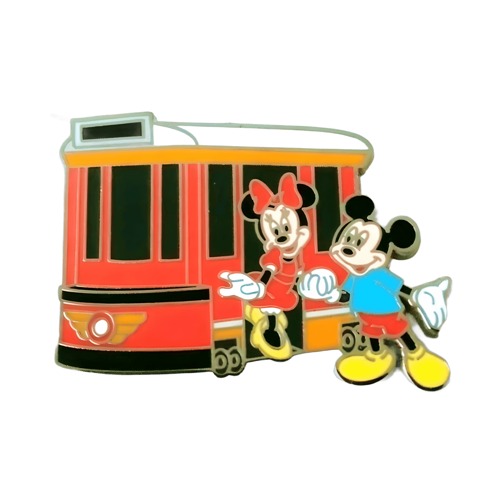Red Car Trolley Disney pin