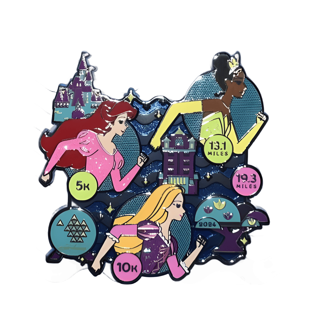 Ariel, Rapunzel, Tiana Disney pin