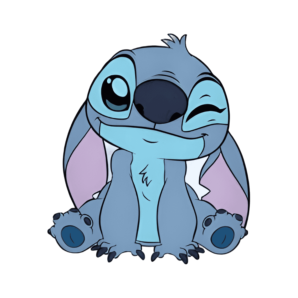 Sitting and Winking Disney pin