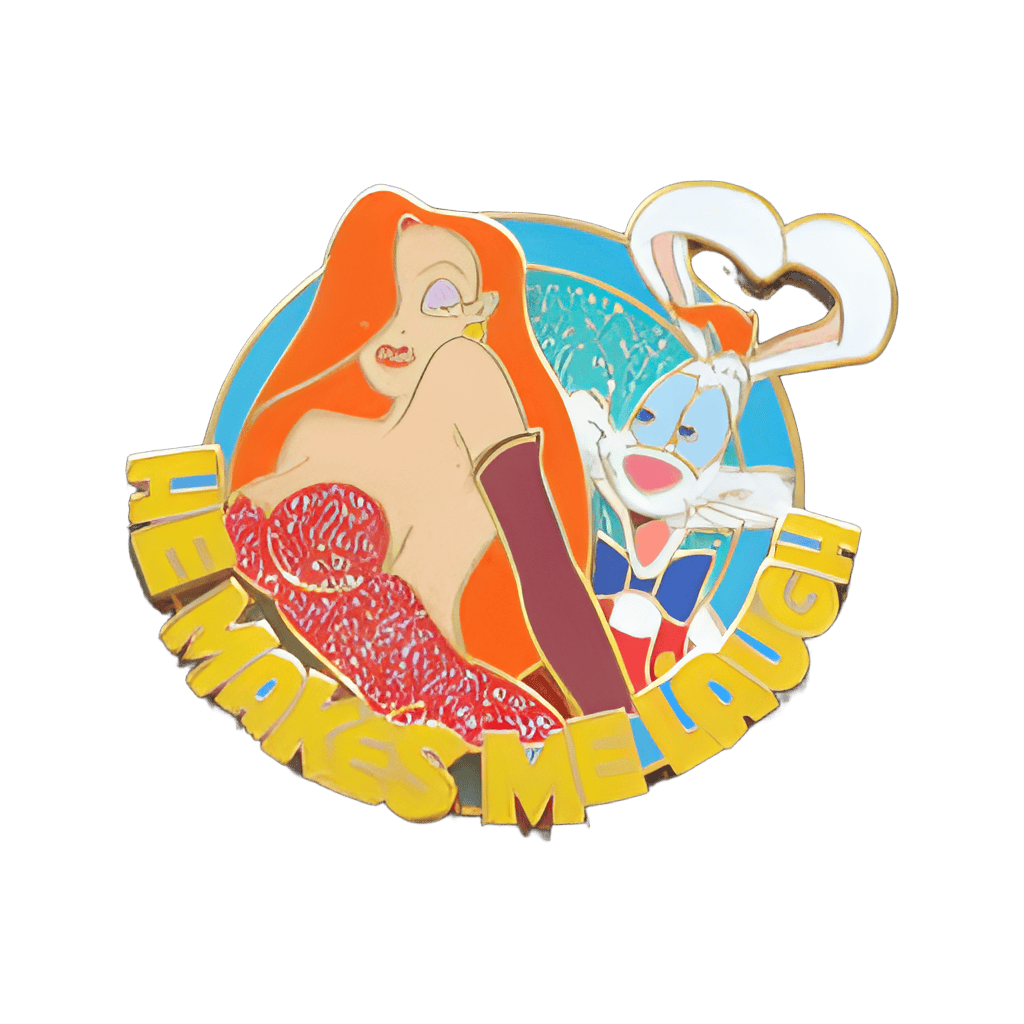 He Makes Me Laugh - Roger and Jessica Disney pin