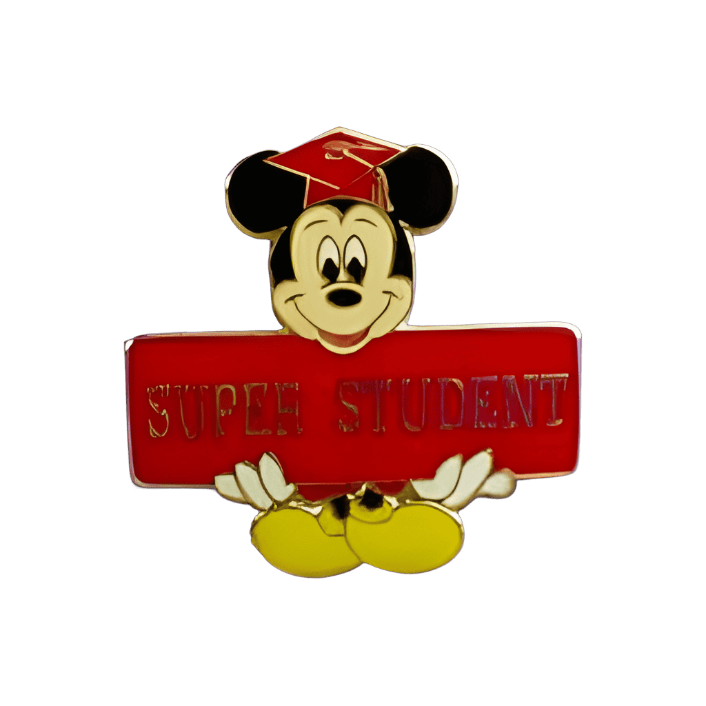 Super Student Award (Red) Disney pin