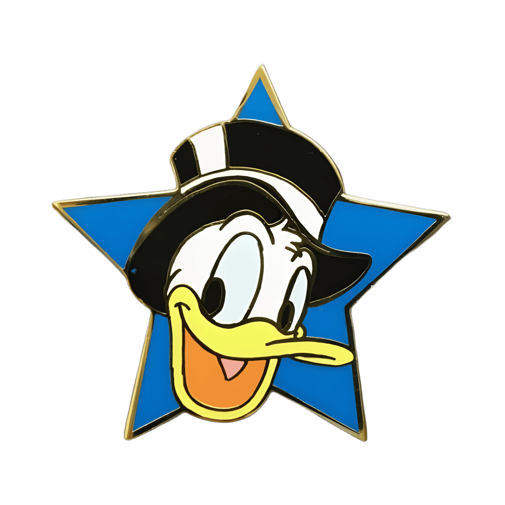 Donald Top Hat Blue Star Disney pin