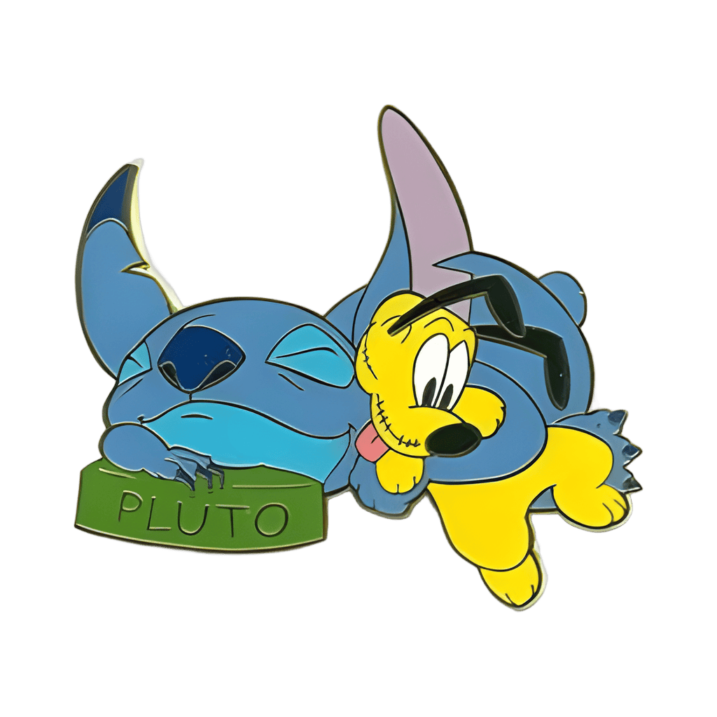 Stitch with Pluto Doll Disney pin