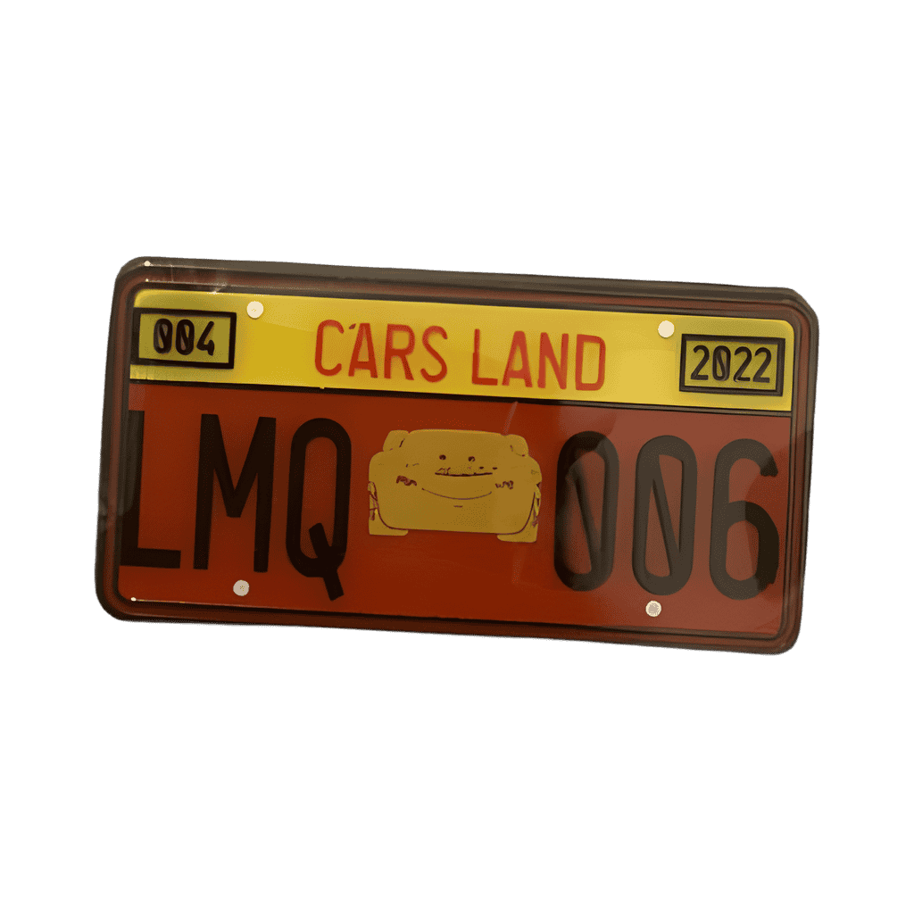 Lightning McQueen License Plate Disney pin