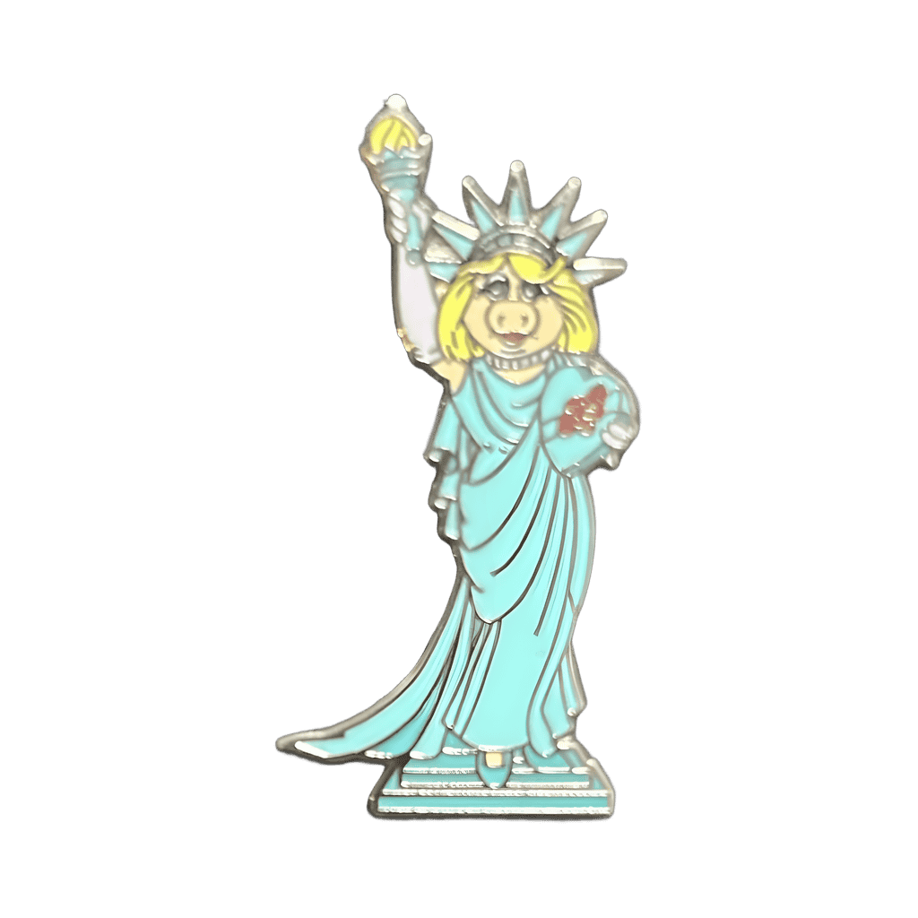Miss Piggy as the Statue of Liberty Disney pin