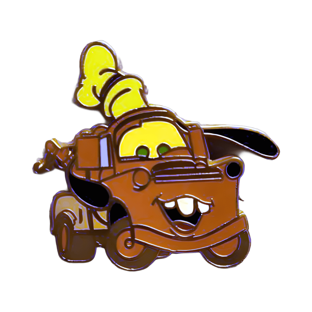 Mater Wearing a Goofy Hat Disney pin