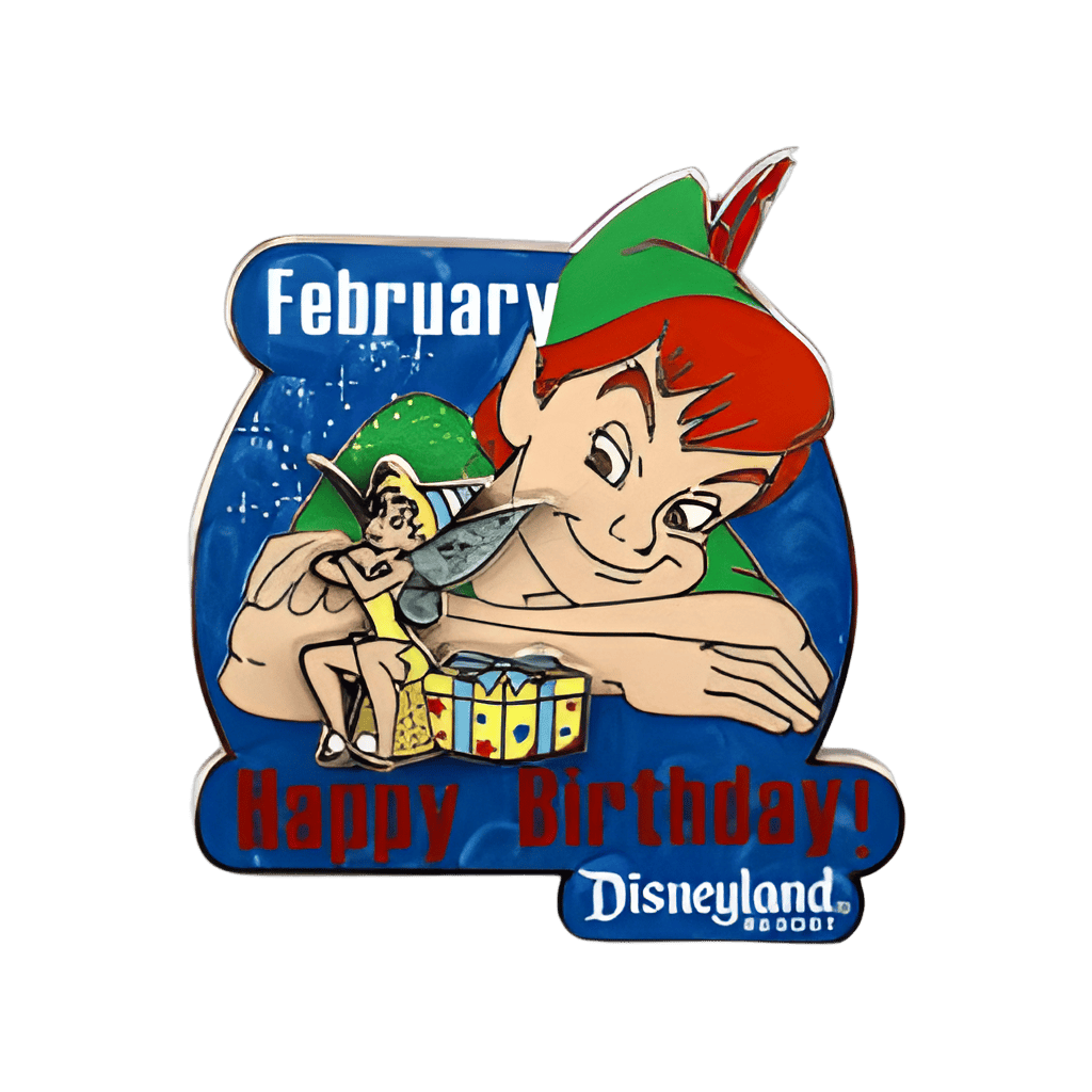 Happy Birthday February - Peter Pan & Tinkerbell Disney pin