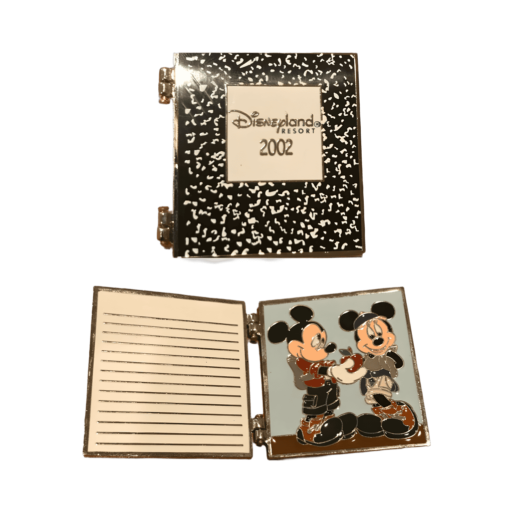 School Composition Notebook Disney pin